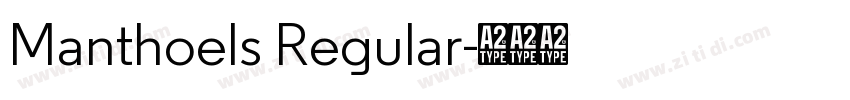Manthoels Regular字体转换